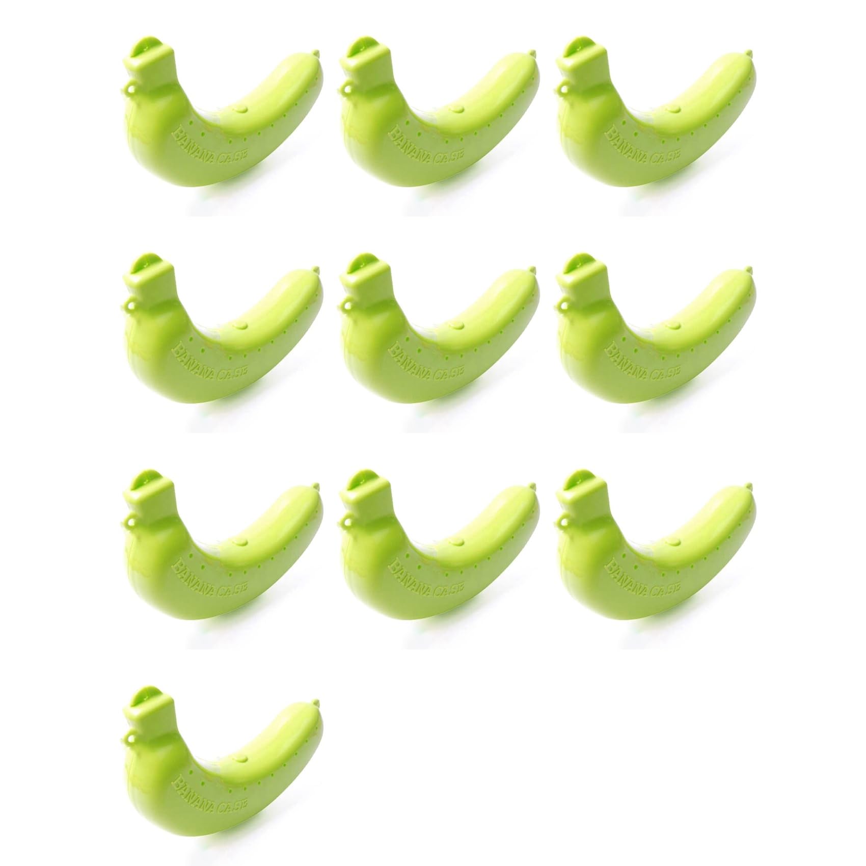 Hndhbfgrt 10X Cute Fruit Banana Protector Box Holder Case Lunch Container Storage Banana Case Kitchen Tools Plastic