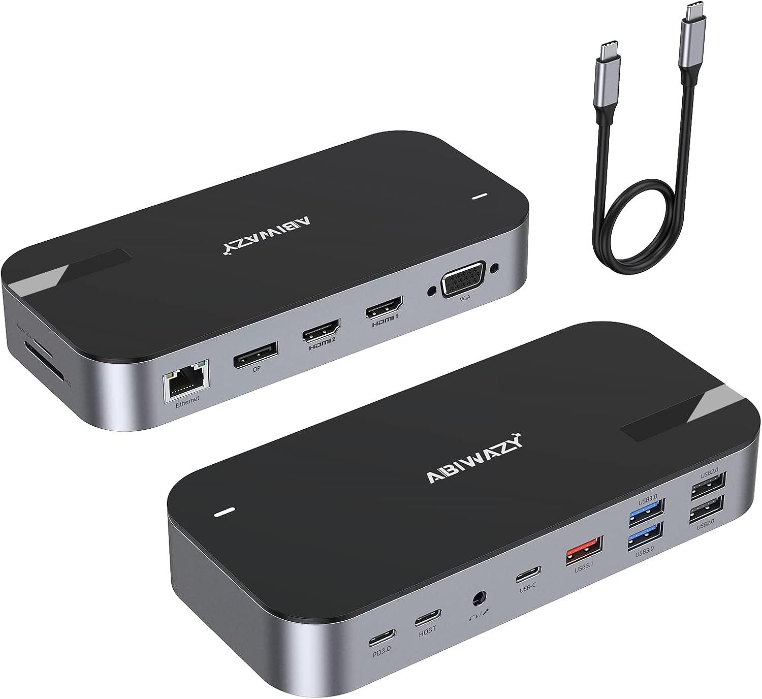 USB C Docking Station Dual Monitor,USB C Hub Laptop Docking Station for