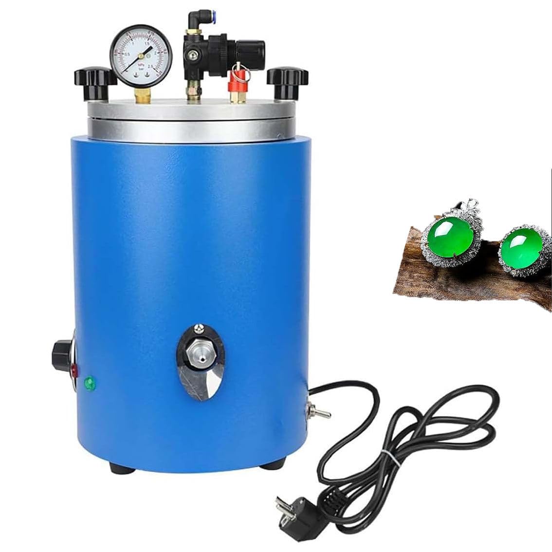 Forma Do Odlewania W Formie Okrągłej Beczki,Maszyna Do Odlewania Wosku 350 W,Narzędzia Do Odlewania Biżuterii Z Podwójną Dyszą,Regulacja Temperatury 30-110°c,Do Wyrobu świec,Pieczęci