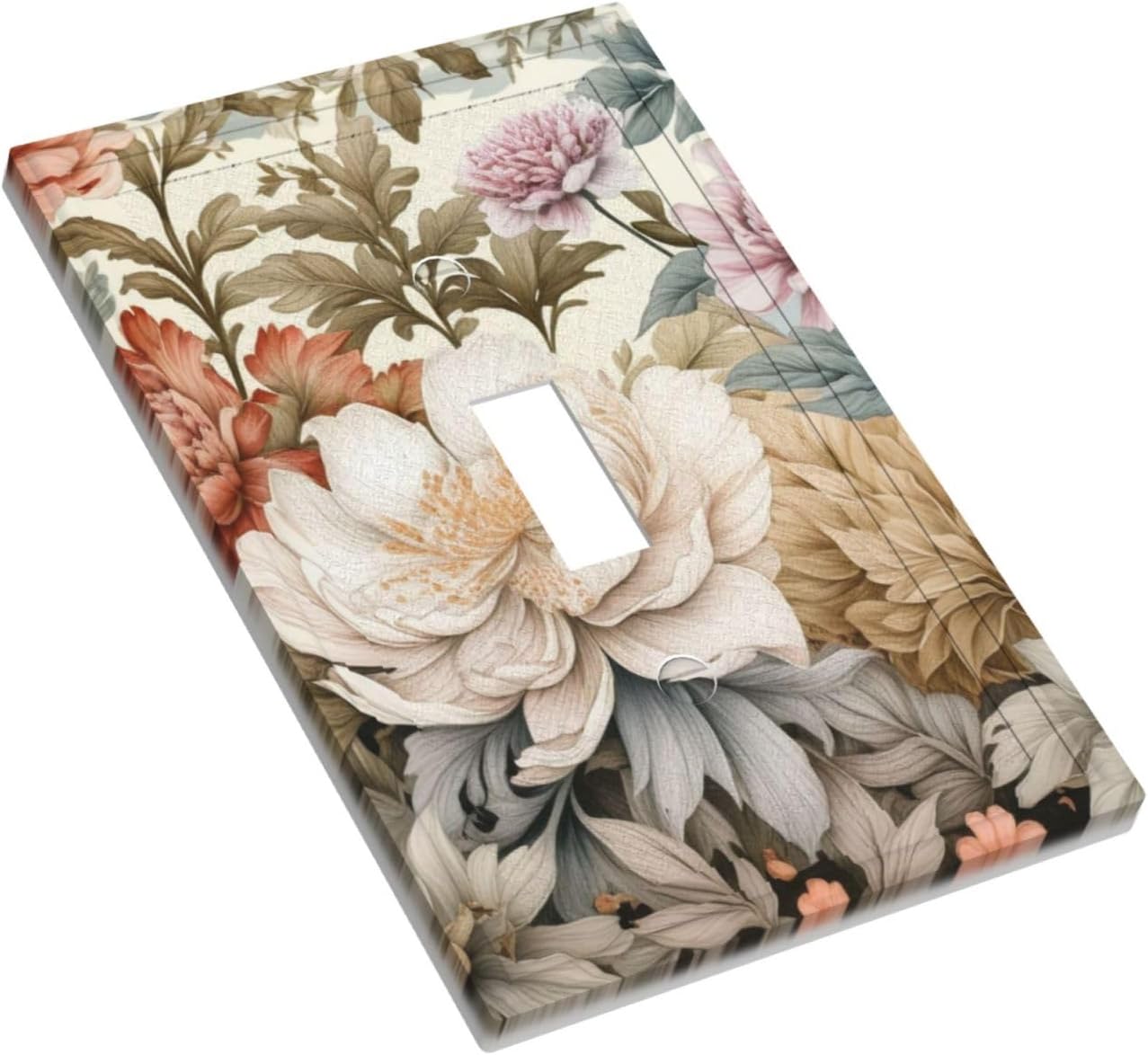 Decorative Art Light Switch Covers Gorgeous Flowers Single Toggle Wall Plate Decorative Switchcover Electrical Switchplate