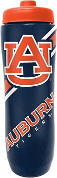 Party Animal NCAA Squeeze Bottle, 32 oz, Virginia Tech Hokies | Slim, lightweight BPA-free sports water bottle with quick-flow squeeze; fits backpacks & cup holders for kids or adults
