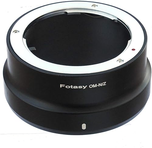 Fotasy Olympus OM Lens to Nikkor Z Mount Adapter, OM Z Adapter, OM to Z, fits Olympus OM Classic Manual Lense, Compatible with Nikon Z Mount Mirrorless Camera Z30 Z50 Z5 Z6 Z7 Z6II Z7II z fc Z9