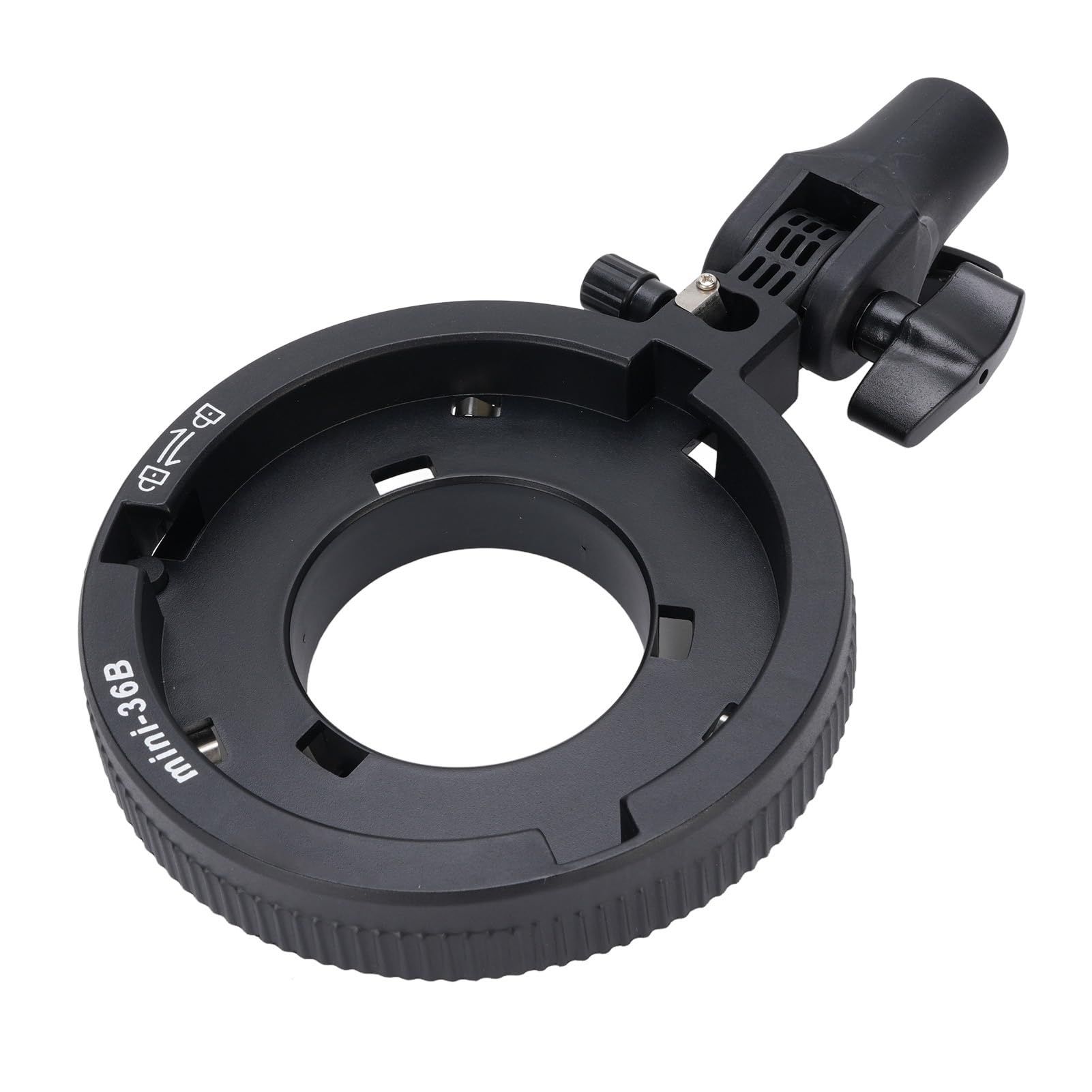 Per Adattatore Per Montaggio Bowens, Adattatore di Montaggio Bowens Mini a Standard con Presa Ombrello, Inclinazione 180, Per Luce a LED, Softbox, Ombrelli