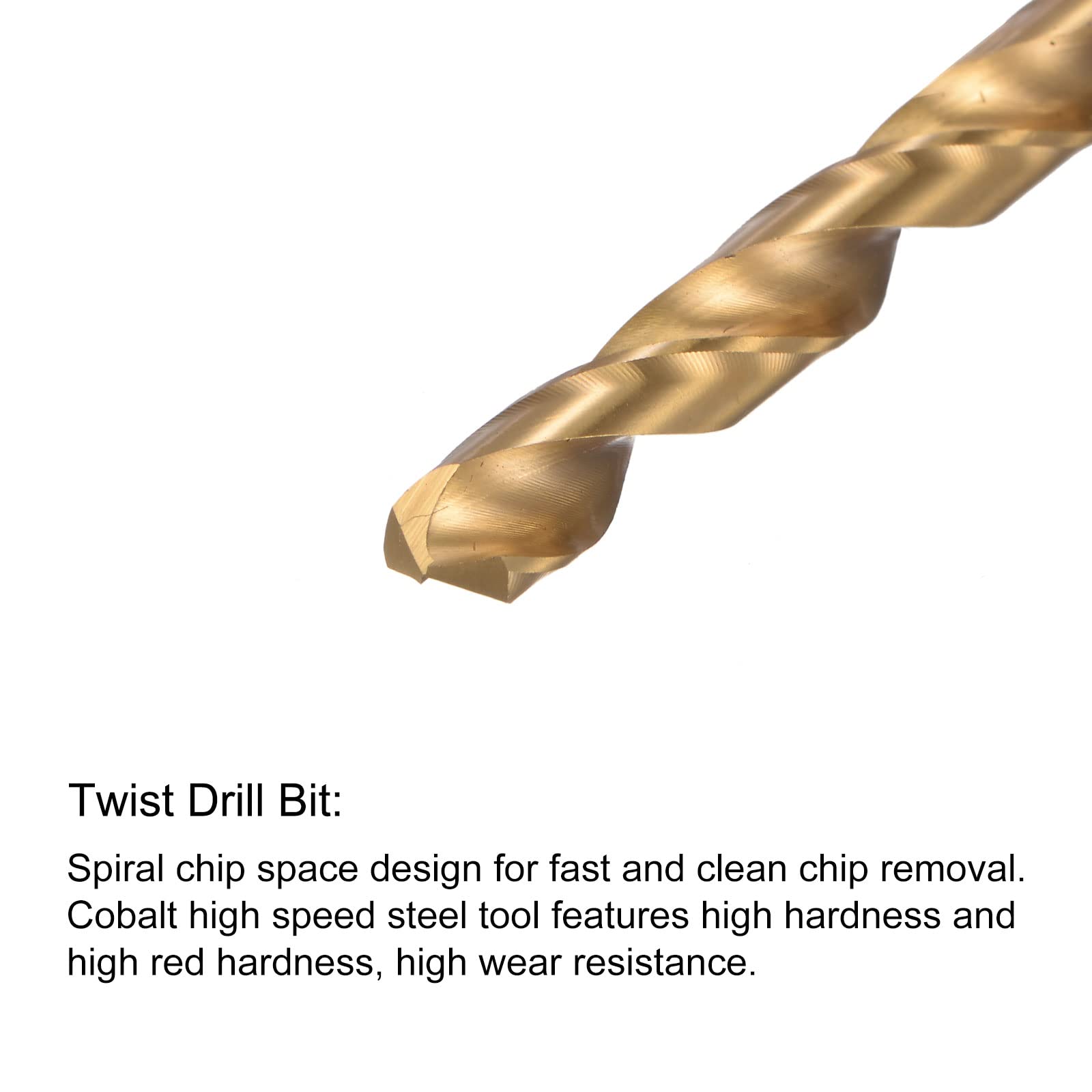 M8 Spiral Flute Tap & Drill Bit Set - Titanium Coated -4