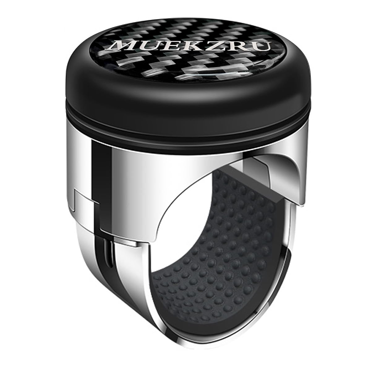 muekzru Steering Wheel Knob Spinner Compatible with Any Steering Wheels,Carbon Fiber and Metal Ball Bearing knob for Car, Trucks,ractor, Mower, Boat - Maneuver with Ease On Any Vehicle