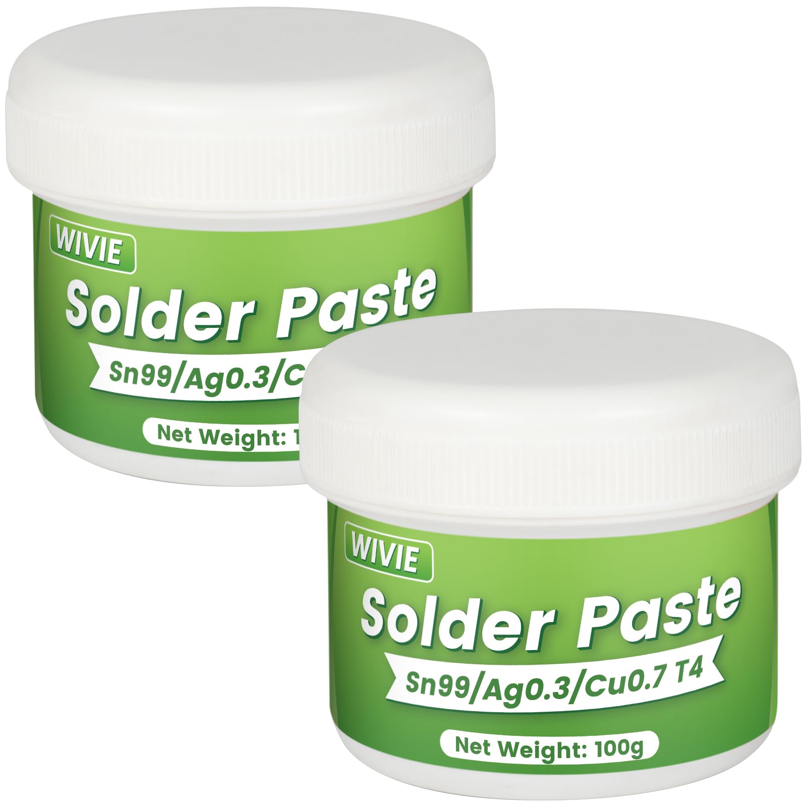 Sn99/Ag0.3/Cu0.7 Pasta de soldadura sin plomo, punto de fusión de 217 °C, partículas T4 (200 g)