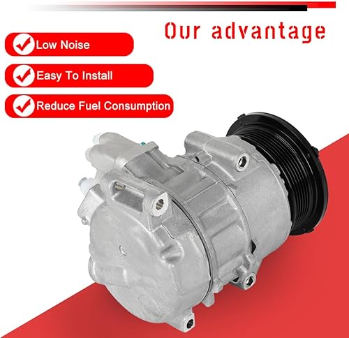 Miniatura 4 de cciyu Compresor de CA con embrague 2009-2013 apto para Toyota Highlander 2.7L 2009-2016 apto para Toyota Venza 2.7L CO 20759C