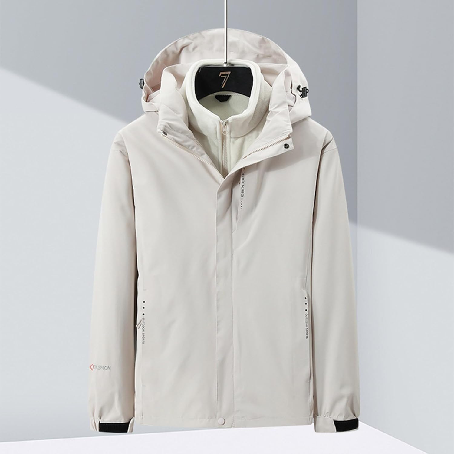 Women's Windproof Outerwear Waterproof Long Sleeve Windbreaker Stylish Sports Coat Casual Travel Hooded Jackets