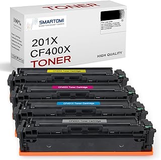 SMARTOMI 201X CF400X Compatible Toner Cartridge for HP 201X 201A CF400X CF401X CF402X CF403X CF400A to use with HP Color Laserjet Pro MFP M277dw M277n M274n M252dw M252n M277 M274 M252