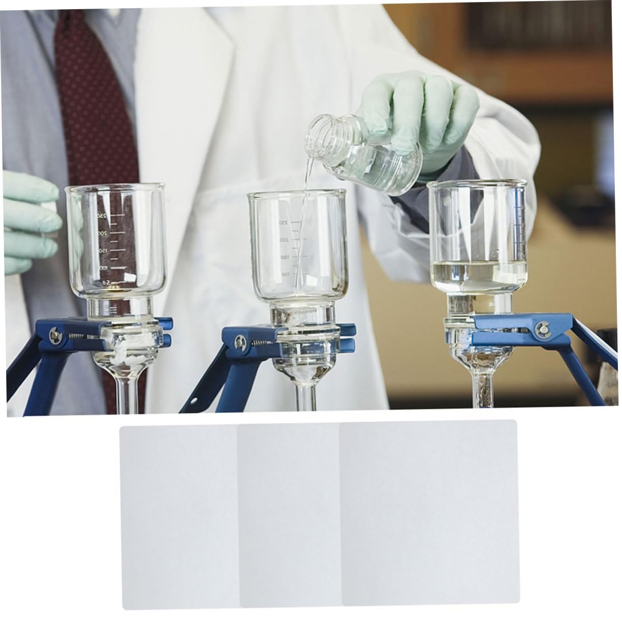Filtro Cualitativo Cuadrado 60 Hojas 30x30 Cm Diferentes Velocidades de Filtración para Pruebas Científicas y Uso en Laboratorio