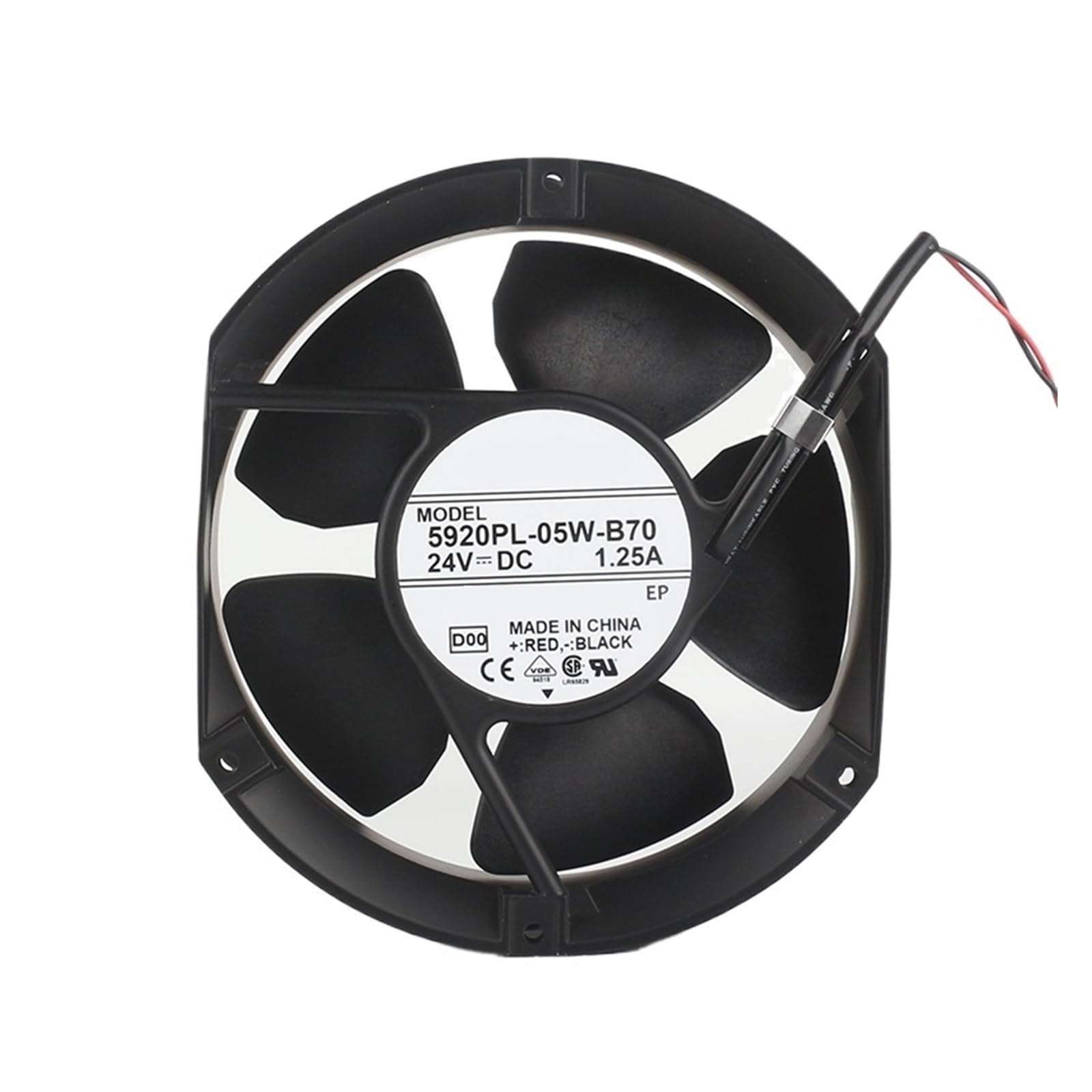 PEQYUACTE 5920PL-05W-B40/B49/B55/B60/B70 Cooling Fan DC24V 0.95A 172 * 150 * 50MM(5920PL-05W-B70)