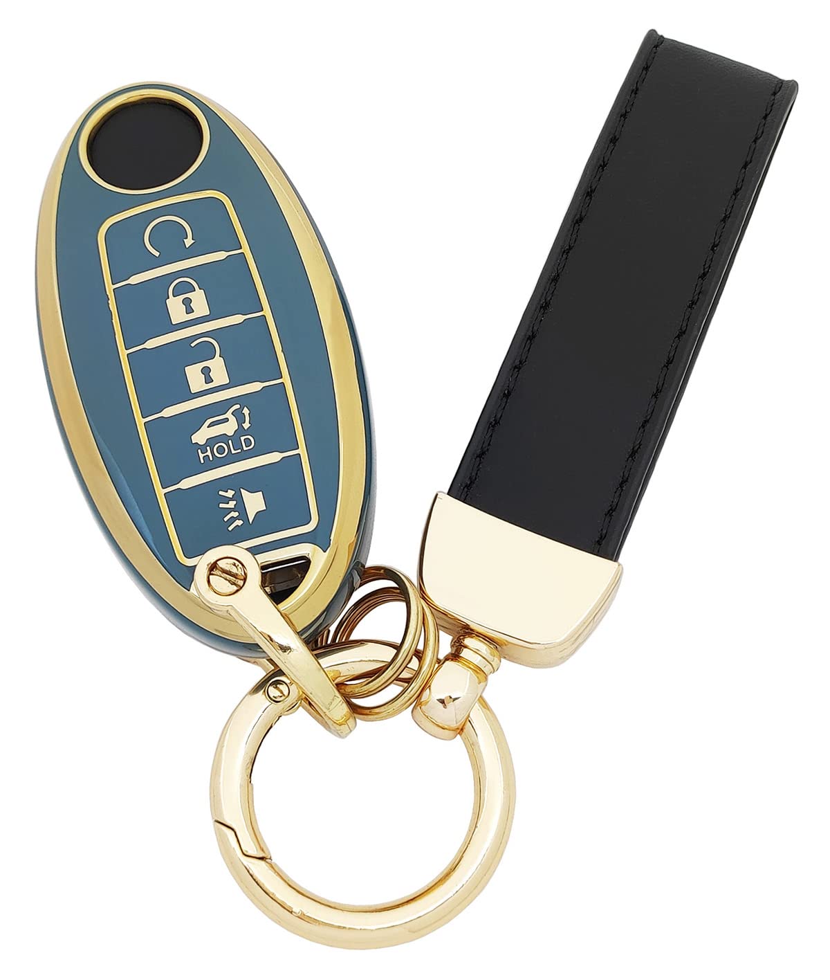 vurbemes TPU Key Fob Cover fit for Infiniti JX35 Q50 Q60 QX80 for Nissan Altima Murano Pathfinder Maxima Rogue Key Fob