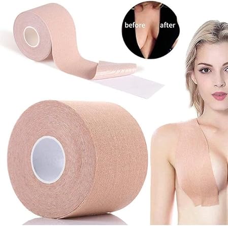 Göğüs Dikleştirici Bant Göğüs Sabitleştirici Bant Göğüs Şekillendirici Bant Göğüs Kaldırıcı Şerit Bant Göğüs Sarkma Düzenleyici (5cmx5m) 5cm x 5m