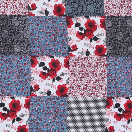 Image of ROMEE Elegant Floral Printed Glace Cotton Double Bedsheet, 144 TC Soft Feel, Queen Size (90 x 100 Inches), with 2 Pillow Covers, Multi