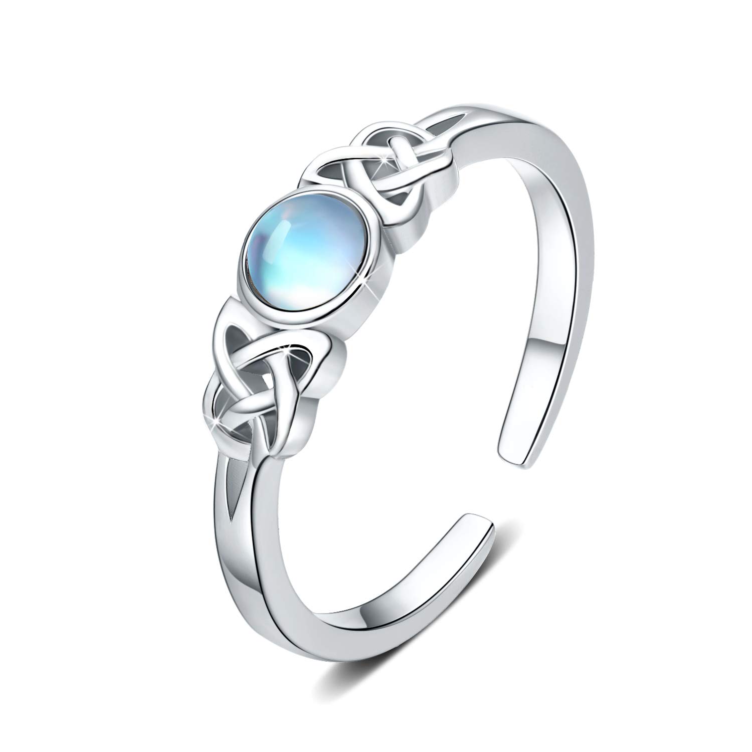 Anillo ajustable para mujer, plata de ley 925, anillos para ansiedad, hombres y mujeres, regalo para mujeres, niñas, adolescentes, cumpleaños, día de San Valentín, Navidad