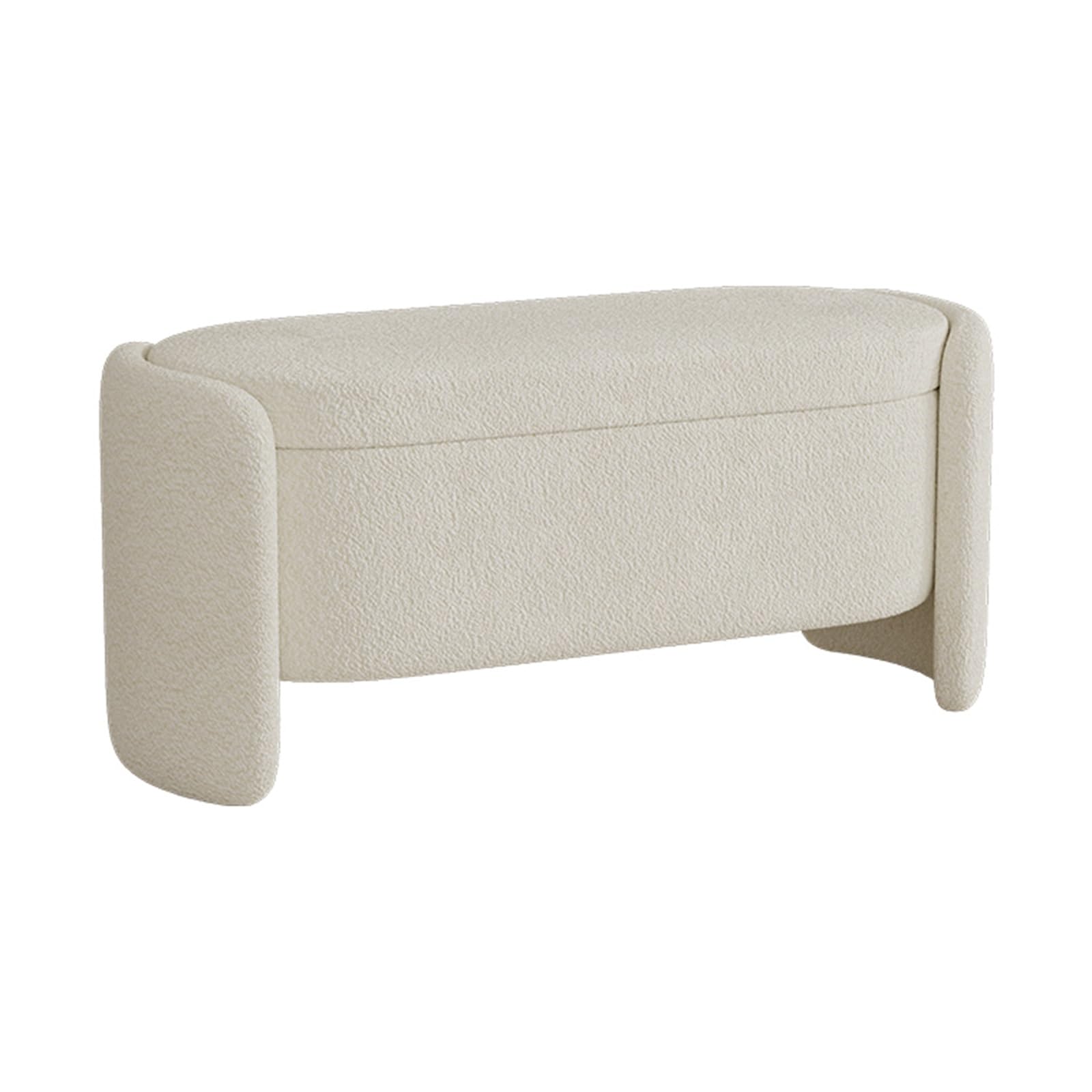 SXZenSpace Storage Ottoman Bench,Entryway Upholstered Sofa Cabinet Bench, Chest Footrest Shoe-changing Stool for Bedroom, Entryway and Living Room, Closet(White,80 * 40 42cm)