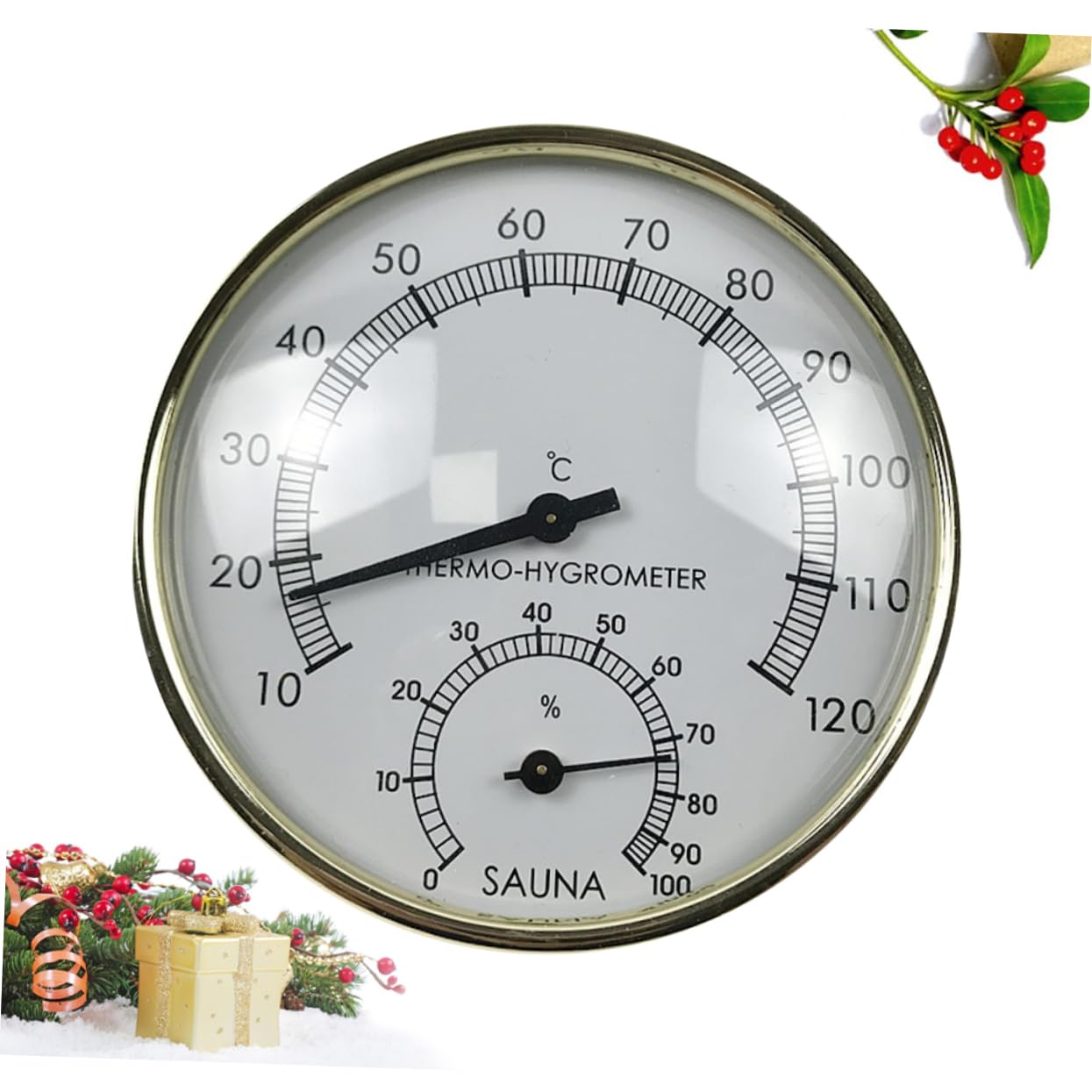YARNOW 3pezzi Termometro Igrometro Digitale Ad Alta Precisione Per Sauna e Ambienti Interni Rilevatore Di Umidità e Temperatura Hygrothermograph Compatto Con Scala Facile Da Leggere