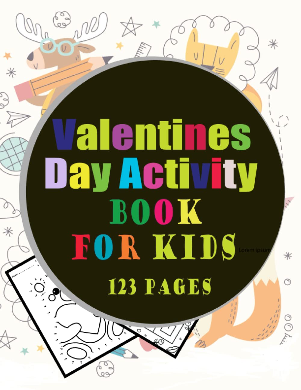Valentine Day Activity Book for Kids: Valentines Day Coloring Pages