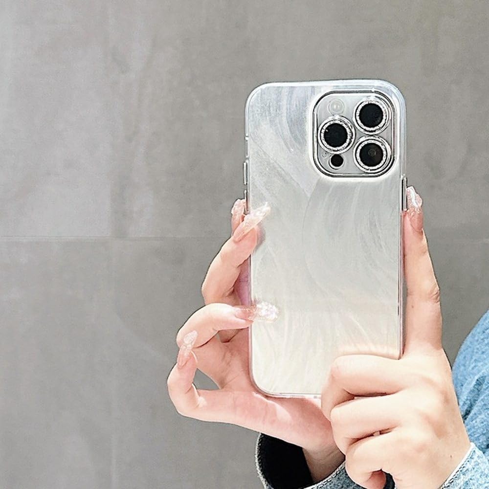 Coque iPhone 12Pro Max givrée glitter protection rigide aurora - 8
