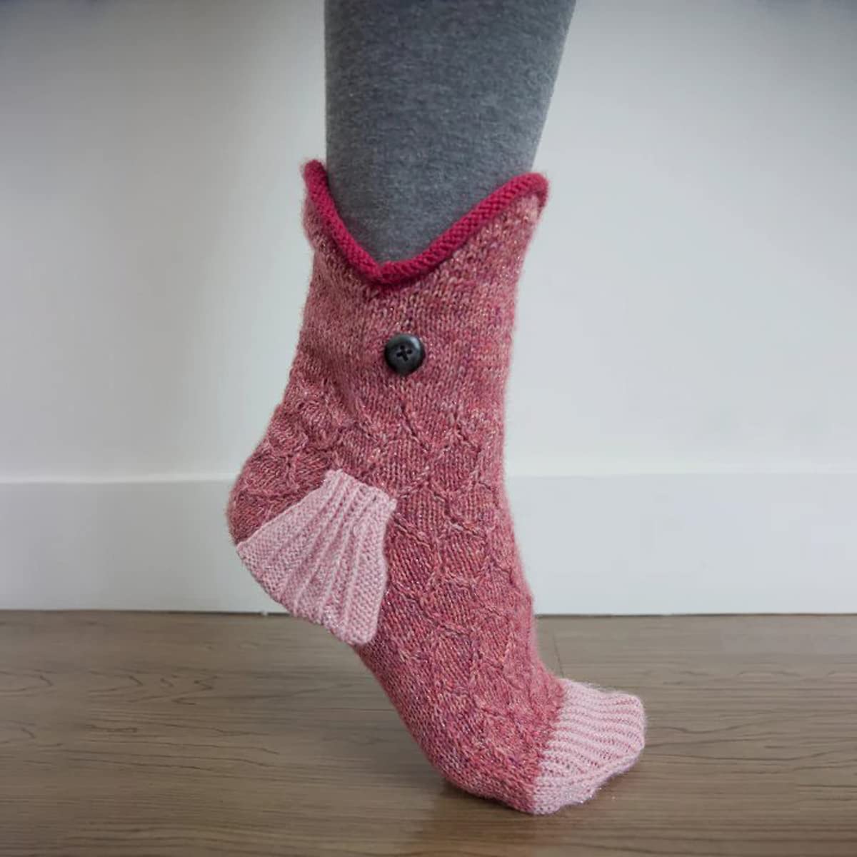 Calcetines de Navidad Personalidad, Calcetines Casuales Suaves de Punto, Calcetines Cálidos de Invierno con Patrón de Dibujos Animados en 3D, Motivos de Animales de Moda(Size:4 Pairs 4 Color)