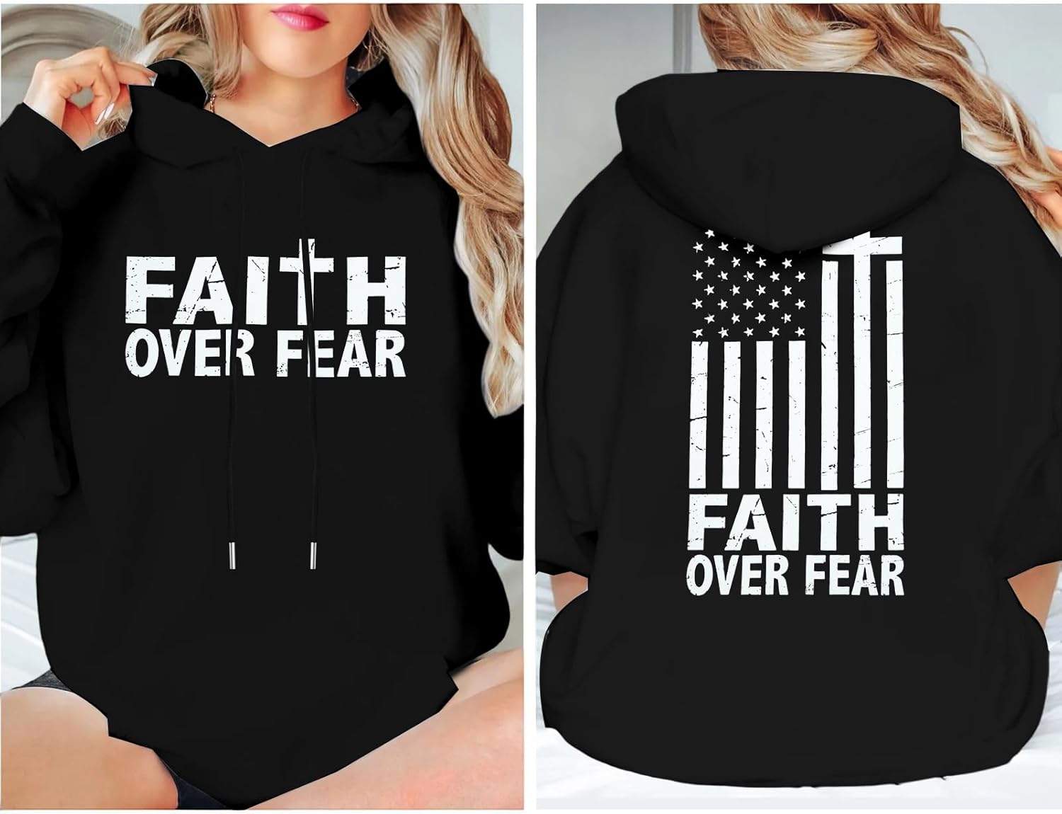 Christian Hoodies for Men Religious Faith Jesus Hoodie God Bible Verse Cross Sweatshirts Trendy Graphic Pullover - Image 7