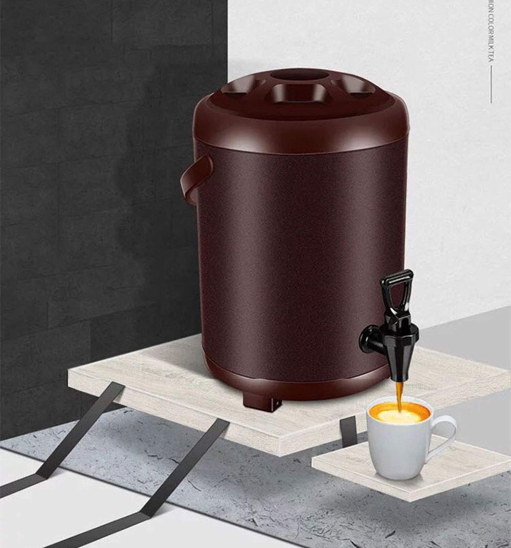 Frascos Térmicos para Bebida, Jarra Térmica Termo para Bebidas Té y Café, Dispensador de Agua Fria y Caliente Hervidor de Bebidas para fiestas, Oficina y Buffets, Aislamiento 12h, 6L/8L/10L/12L