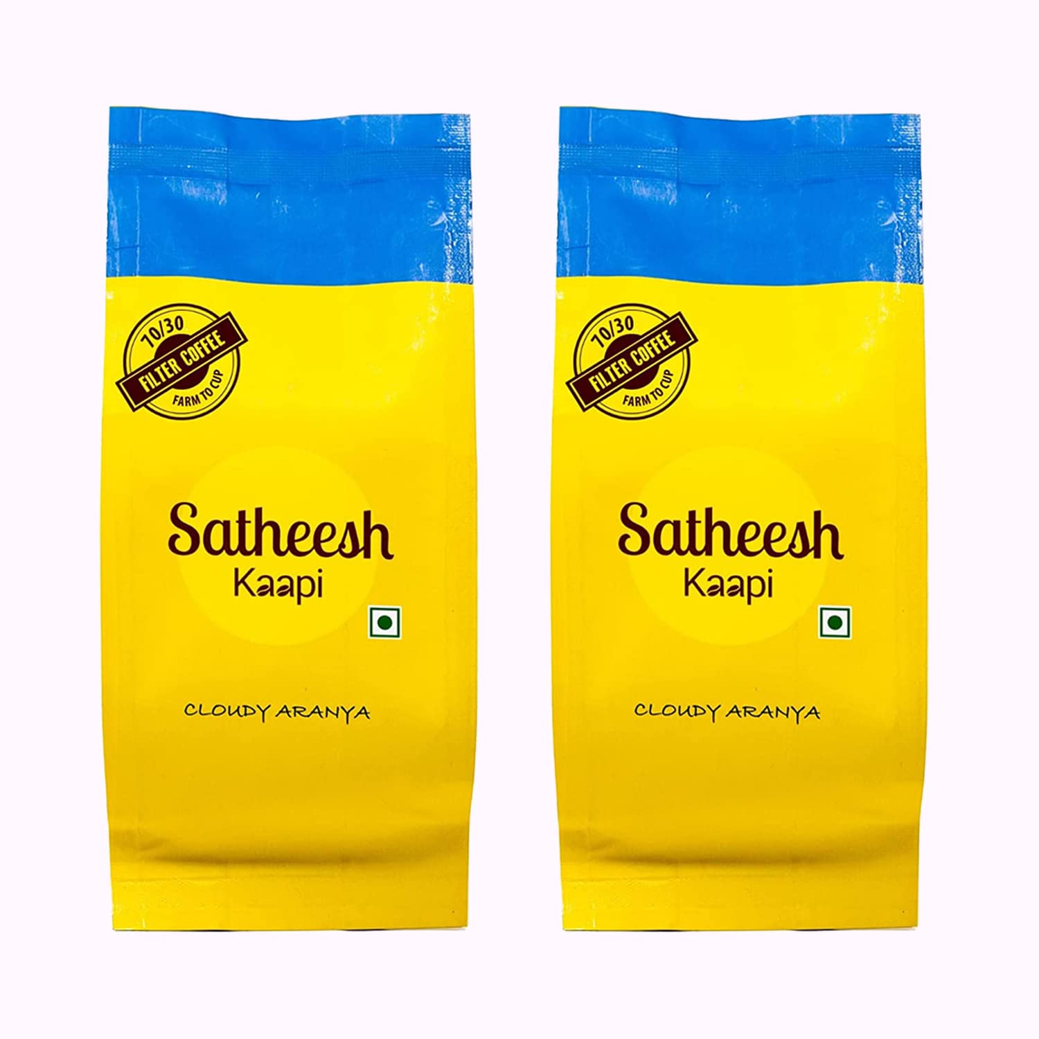 Satheesh Kaapi Cloudy Aranya Authentic Blended Filter Coffee Powder- 70% Coffee 30% Chicory - Pack of 2 (250g + 250 g) (B08W9JXQ1M) Amazon Price History, Amazon Price Tracker