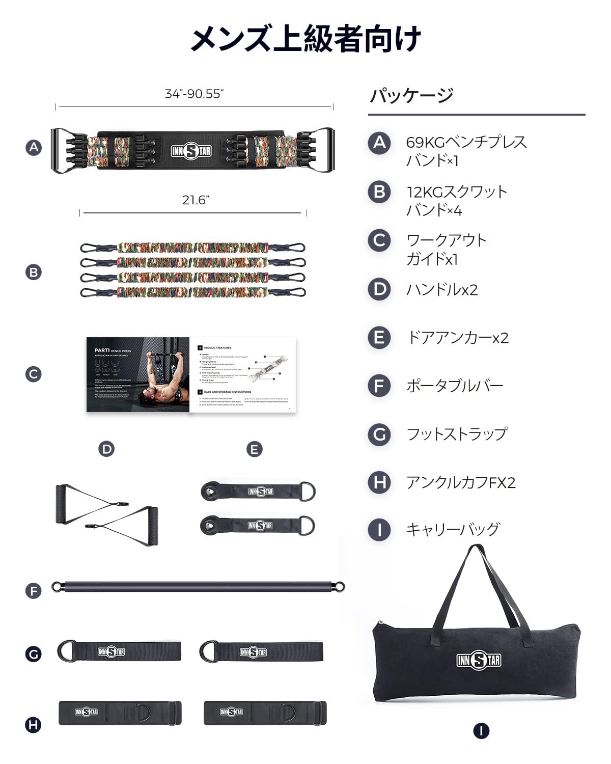INNSTAR トレーニングチューブ Amazon.co.jp: INNSTAR ストラップ トレーニングチューブ
