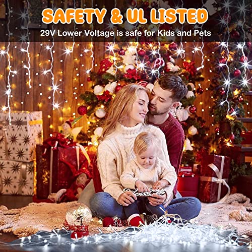 Hezbjiti Christmas String Lights Outdoor, 394Ft 1000 Led 8 Lighting Modes Christmas Fairy Lights With Remote And Timer For Home, Birthday, Wedding, Party, Room, Tree Decorations (Cold White) #TOP3