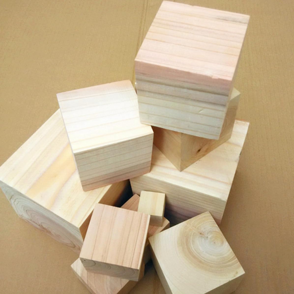 36 Bloques Cuadrados de Madera de Pino sin Tratar 38 Mm para Manualidades Diy, Cubos Pequeños Naturales para Proyectos de Artesanía y Creaciones Creativas