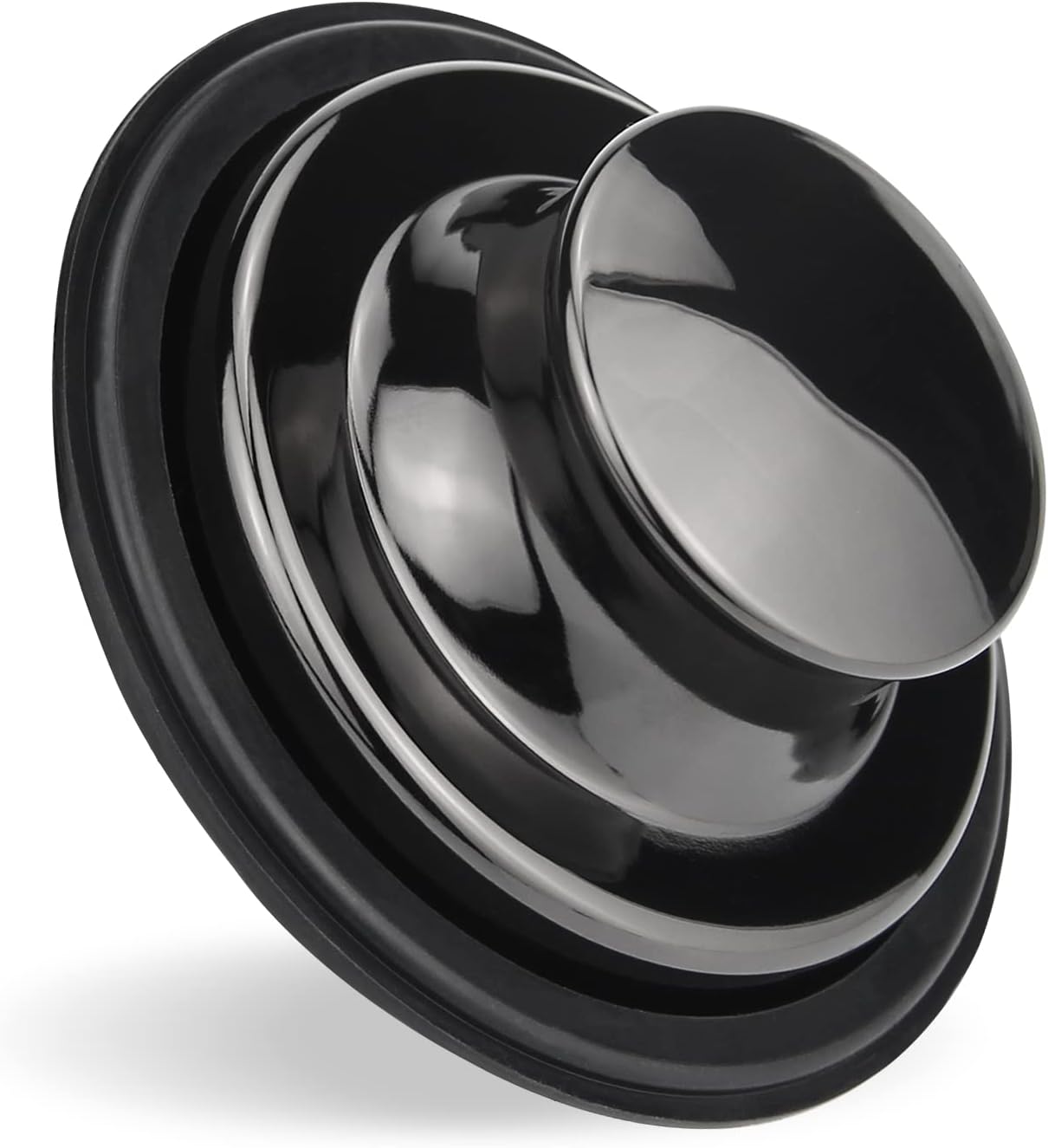 Sink Stopper for Garbage Disposal, Black Stainless Steel