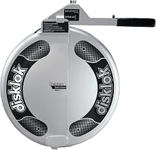 Disklok Security Device - Steering Wheel Lock - Full Cover - Silver - Thatcham Approved (Large, 16.4in - 17.3in)