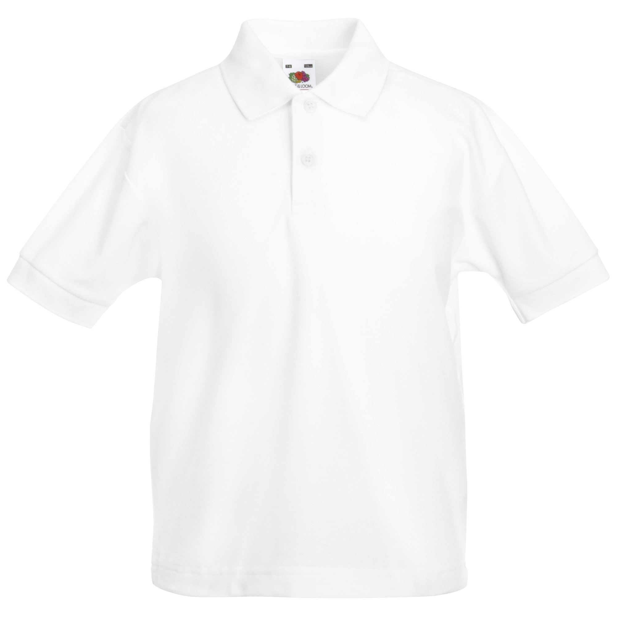 Fruit Of The Loom Boys White Childrens/Kids Unisex 65/35 Pique Polo Shirt (9-11) (White)