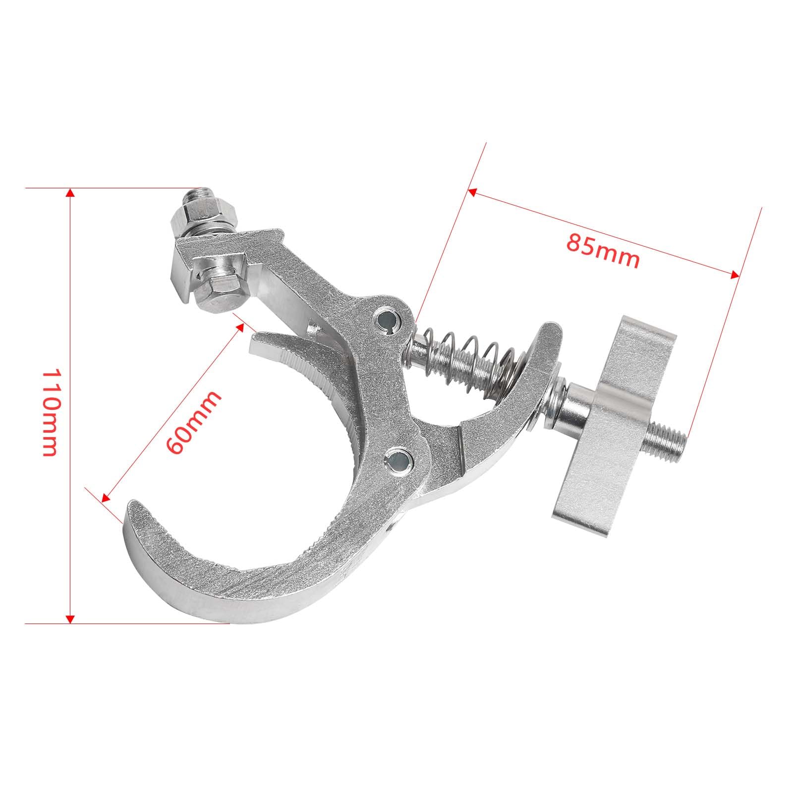 2 Morsetti Per Tralicci Luci 40-60mm - Ganci Per Illuminazione Palco, Altoparlanti E Accessori - Foto 3