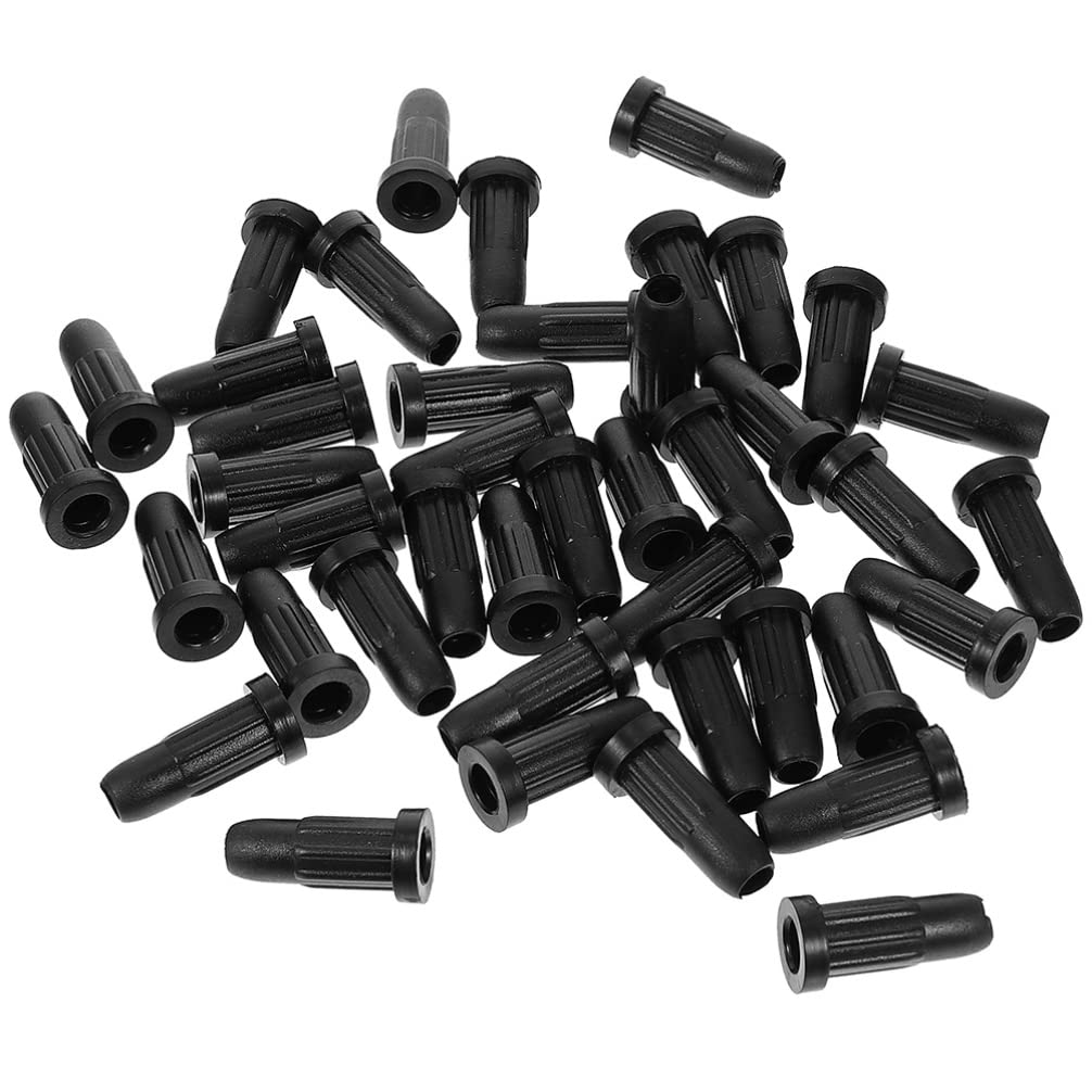 Tofficu 25pcs Caster Socket Sleeve Plastic Caster Socket Round Inserts