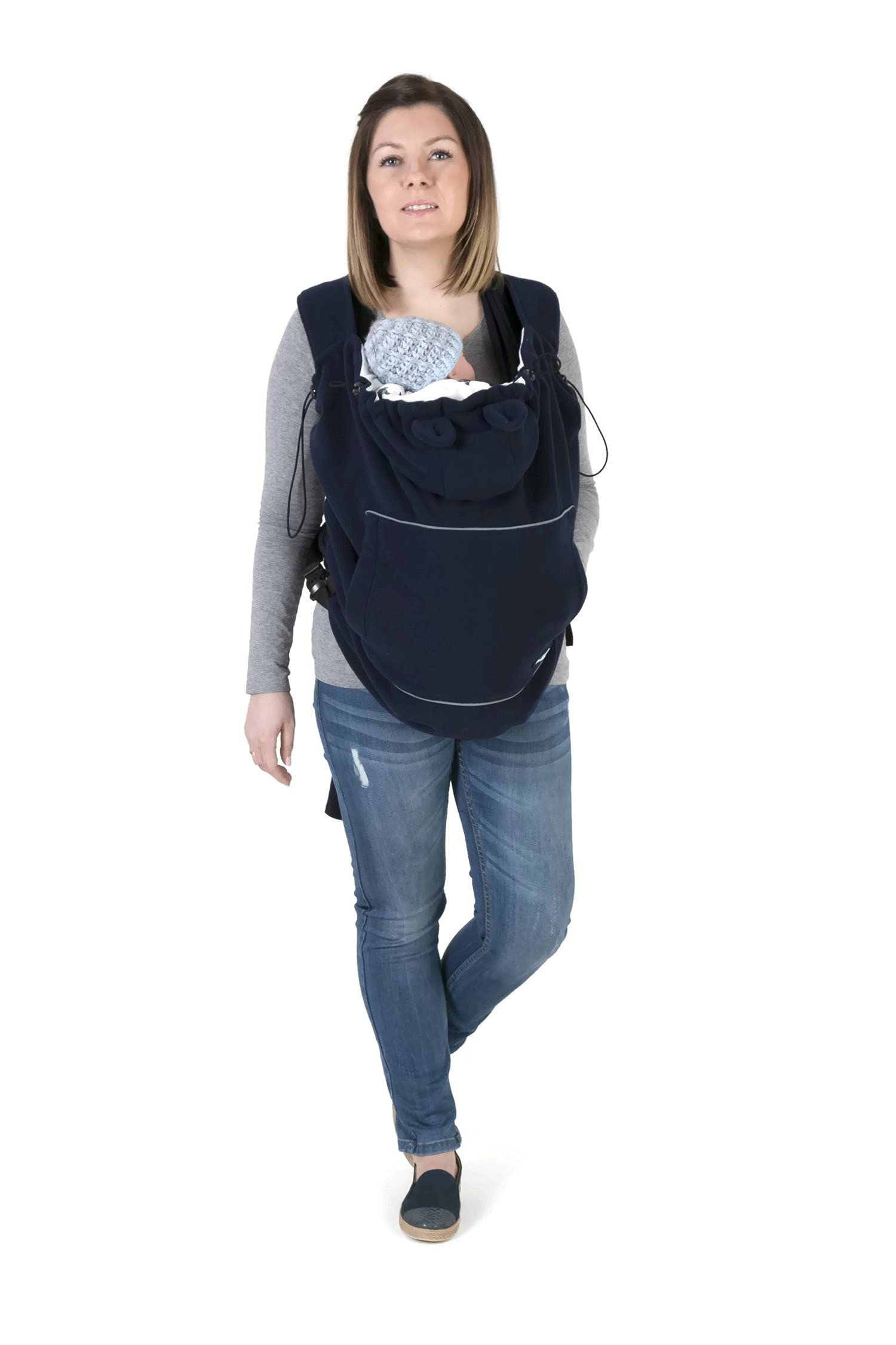 Fleece BABY Tragecover Marineblau