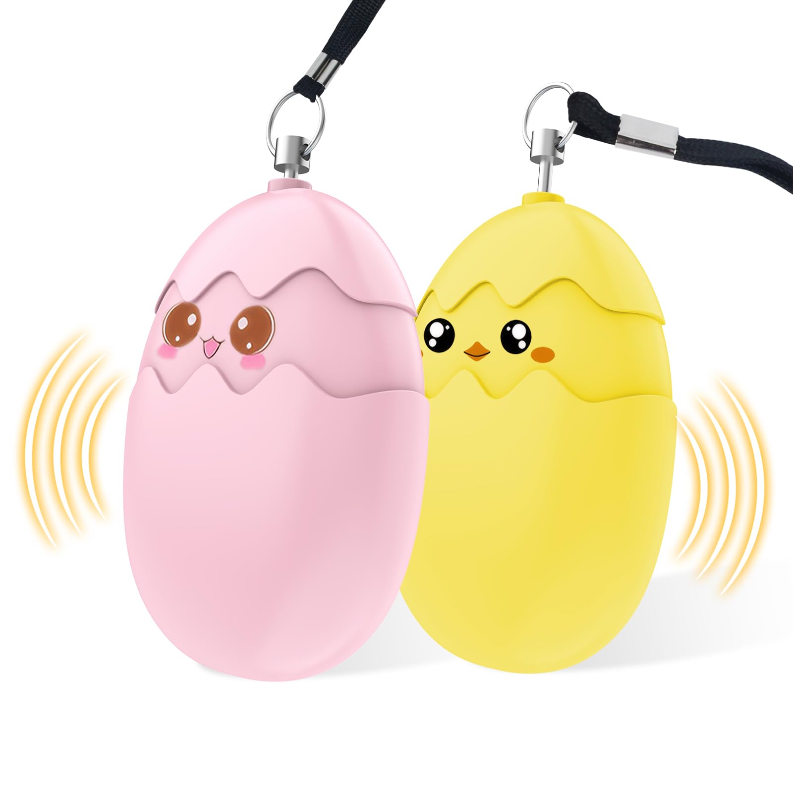 Alarma Personal, 130 dB Alarma para Defensa Personal, Sirena de Emergencia con Luz LED, Llavero Alarmas de Seguridad para Mujeres Mayores Niños