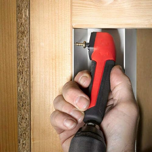 Miniatura 3 de Accesorio de ángulo recto, destornillador eléctrico, dispositivo de esquina de 90 grados, mango de ABS, adaptador de enchufe de broca de taladro