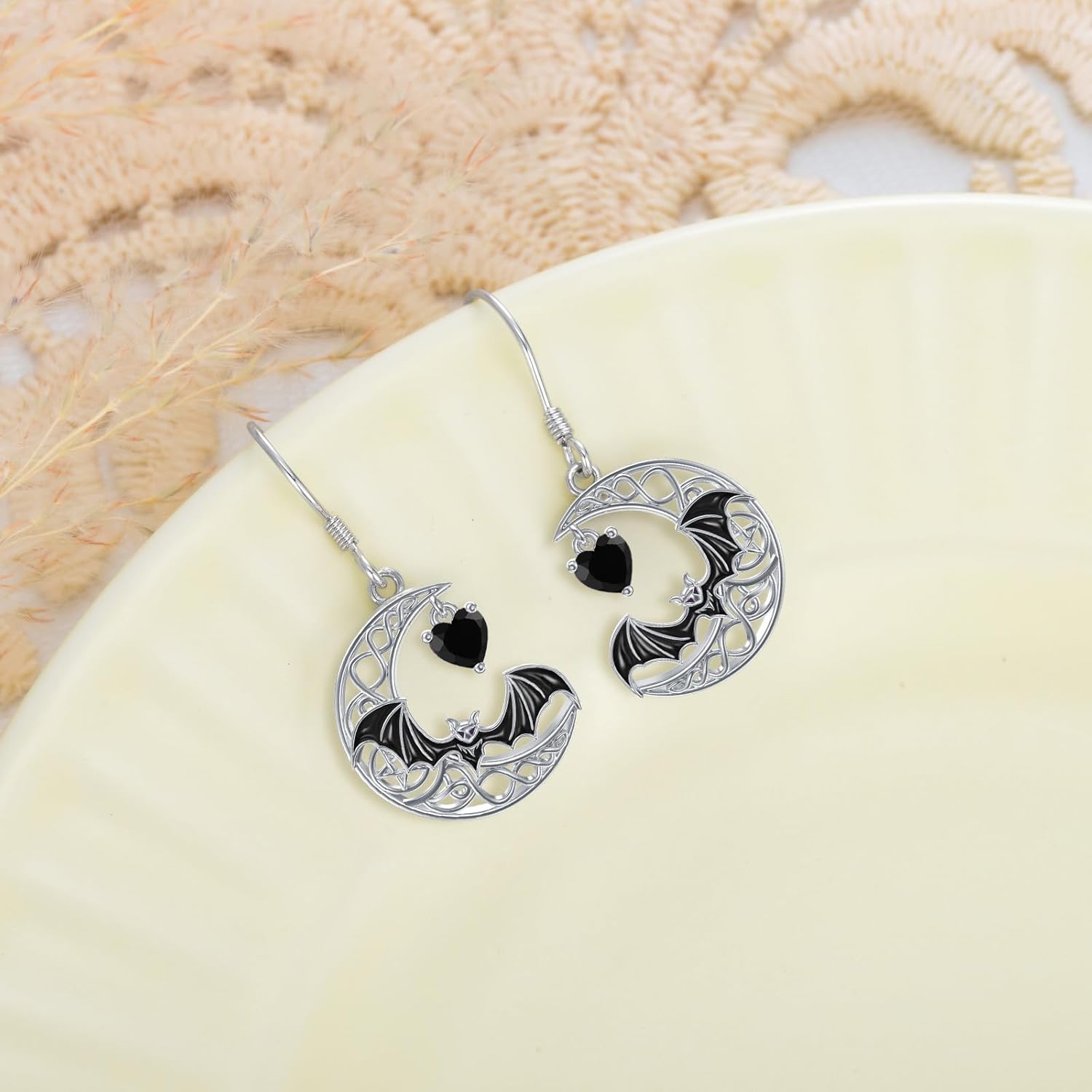 Halloween Earrings Skull/Bat/Spider/Pumpkin Earring 925 Sterling Silver Halloween Gothic Earrings Jewelry
