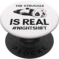 Vista 1 de Funny Nightshift Nurse PopSockets Grip for Late Shift Nurses - PopSockets Grip and Stand for Phones and Tablets