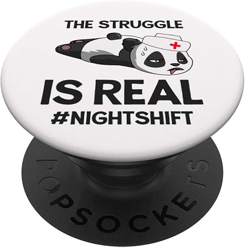 Funny Nightshift Nurse PopSockets Grip for Late Shift Nurses - PopSockets Grip and Stand for Phones and Tablets