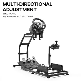 Anman Adjustable Racing Wheel Stand Fit for Logitech G27 G29 G920 G923, for Fanatec, for Thrustmaster T500RS T300RS,Racing Simulator Mount, Not Include Seat,Wheel,Shifter & Pedals