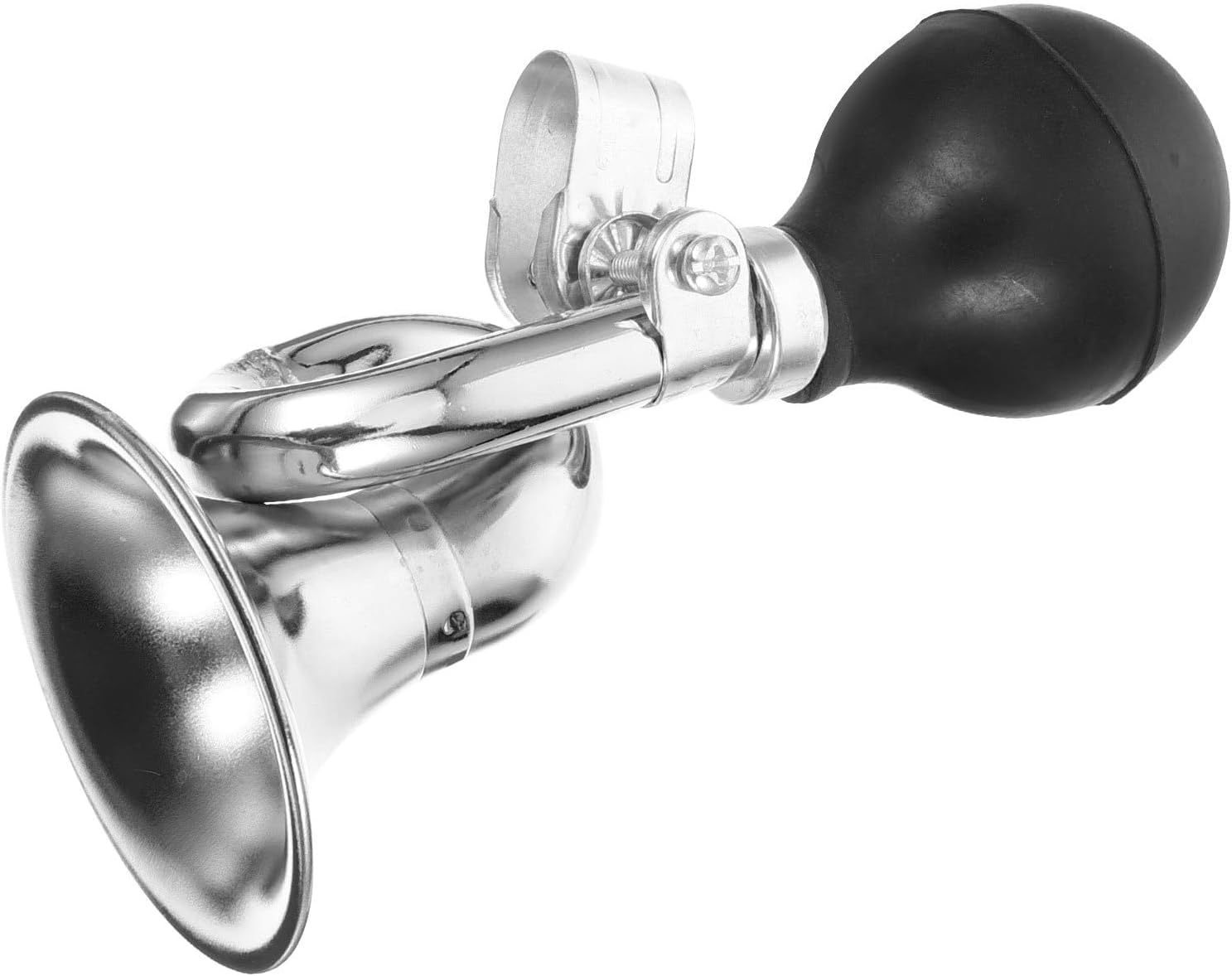 Mikinona Retro Clown Bike Horn 7-inch Metal Air Horn for Bicycles Portable Professional Bike Accessory for Outdoor Cycling Safety
