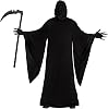 Morph Grim Reaper Costume For Men With Scythe, Adult Grim Reaper Robe, Spooky Halloween Costumes For Men