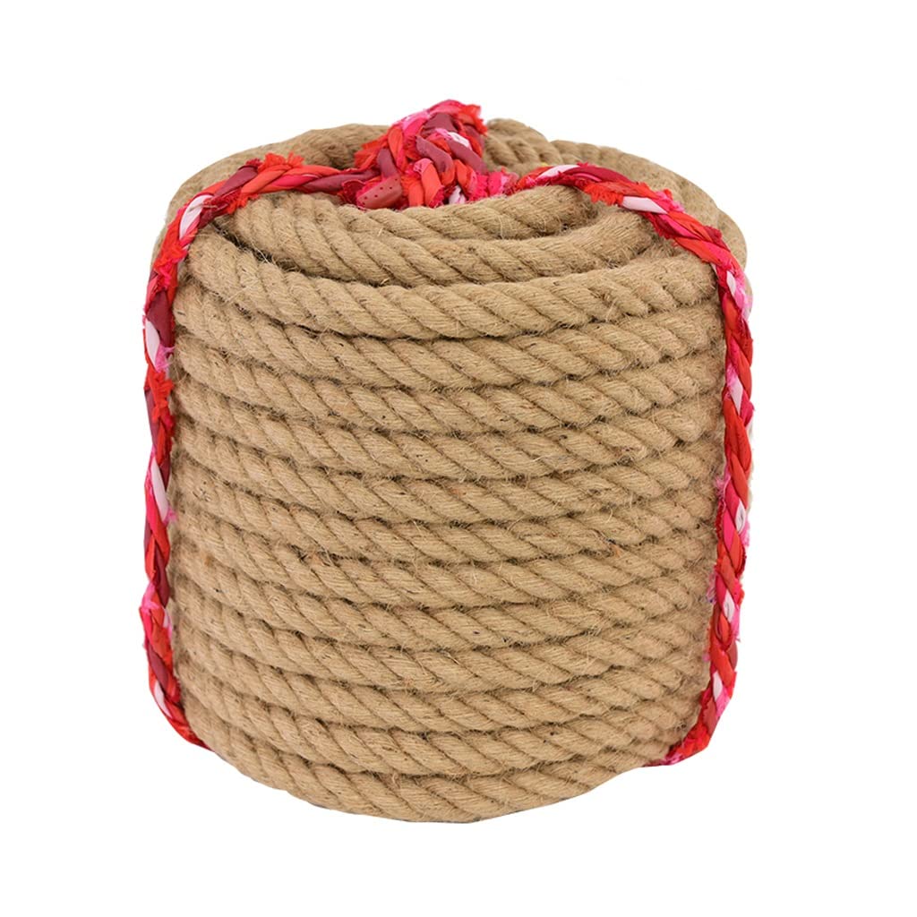 Corda di Canapa Corda di Iuta Naturale 16mm Corda di Canapa Intrecciata Spago di Iuta per l'artigianato Giardinaggio Bundling Decorazione della casa Giardinaggio Bundling Intrecciato di Canapa