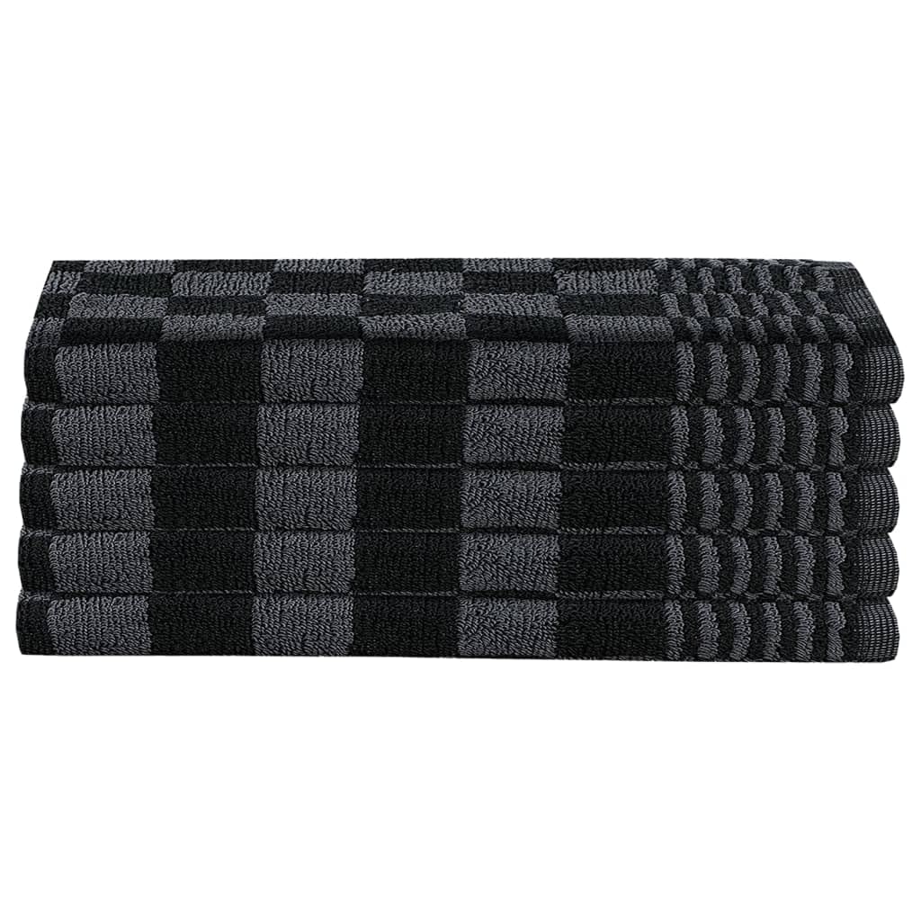 Set di 10 asciugamani in 100% cotone, 5 strofinacci da 50 x 70 cm, 5 asciugamani per ospiti 50 x 50 cm, versatili per bagno, cucina, sauna, viaggi, casa, casa vacanze