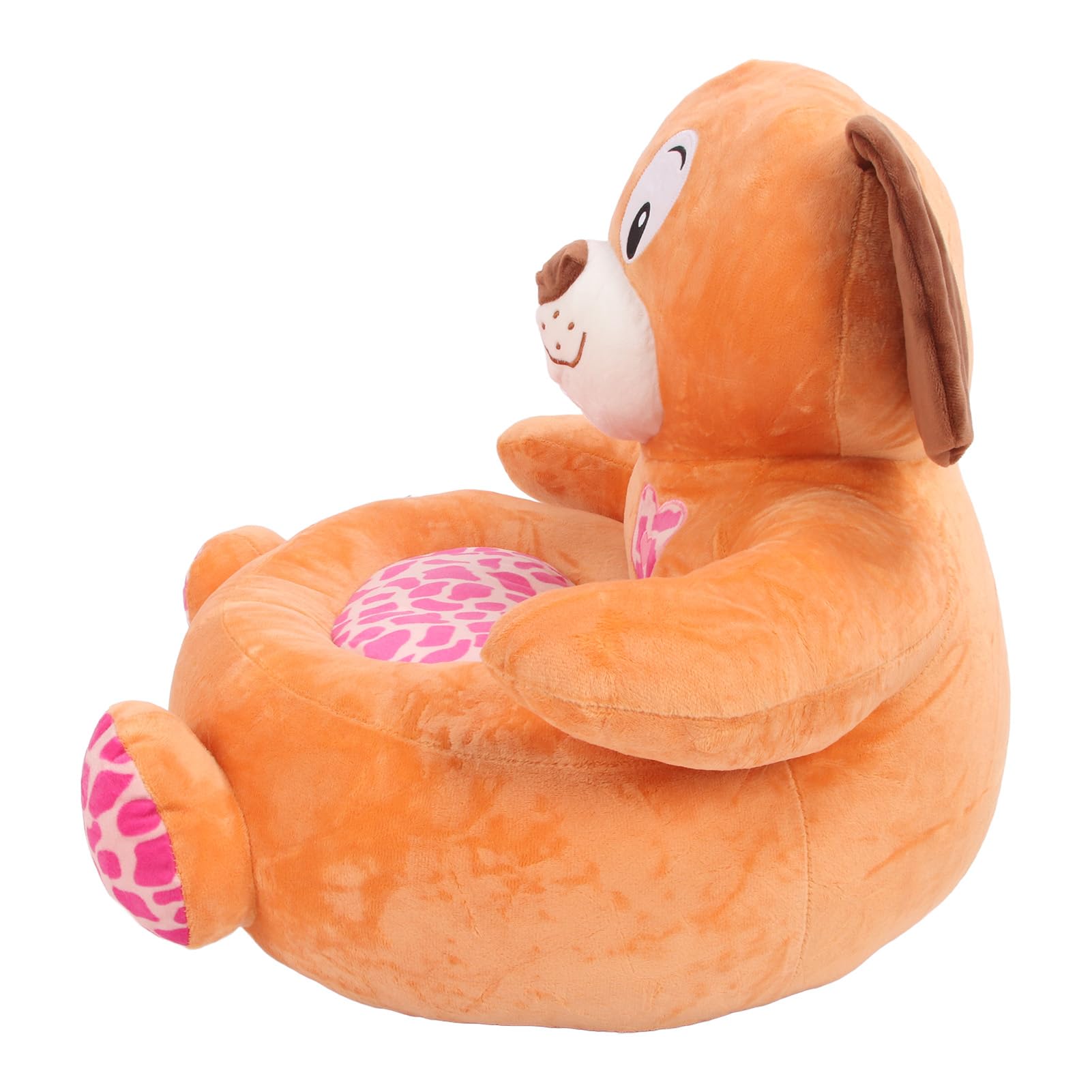 Plüschfigur-Kinderstuhl, Kinder-Sofastuhl mit Stofftier, niedliches Cartoon-Design, weiche Sitzgelegenheit aus Kristallvelours für Kleinkinder und das Spielzimmer im Kinderzimmer (Großer Hund)