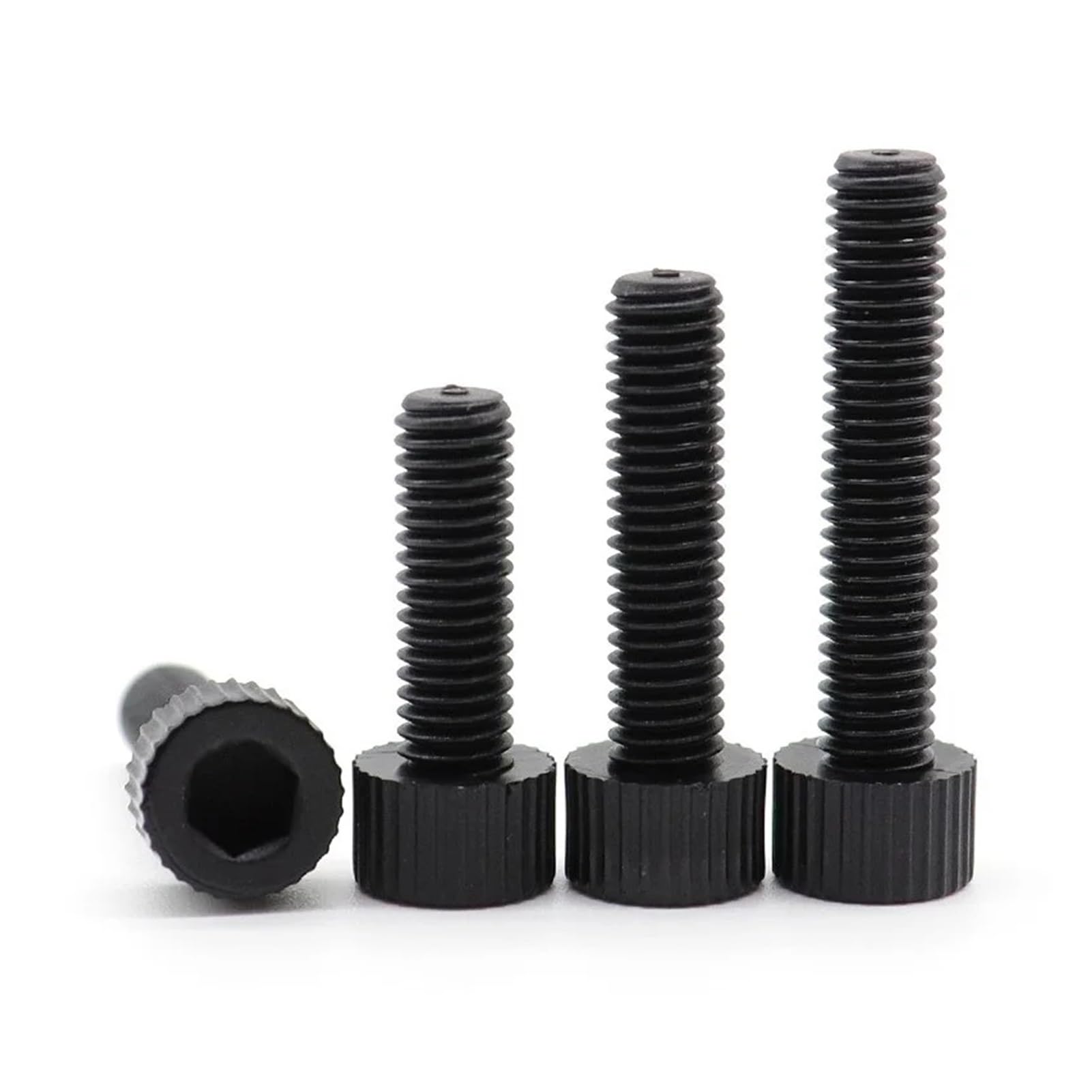 5~50 pezzi di isolamento in plastica esagonale a esagono incassato vite a testa cilindrica M3 M4 M5 M6 M8 M10 nylon nero bulloni lunghezza 4~18 mm(10mm,M10-5pcs)