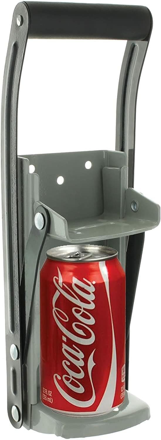 12oz Can Crusher Wall Mount Aluminum Pop Beer EZ Crush Recycling Bottle Opener
