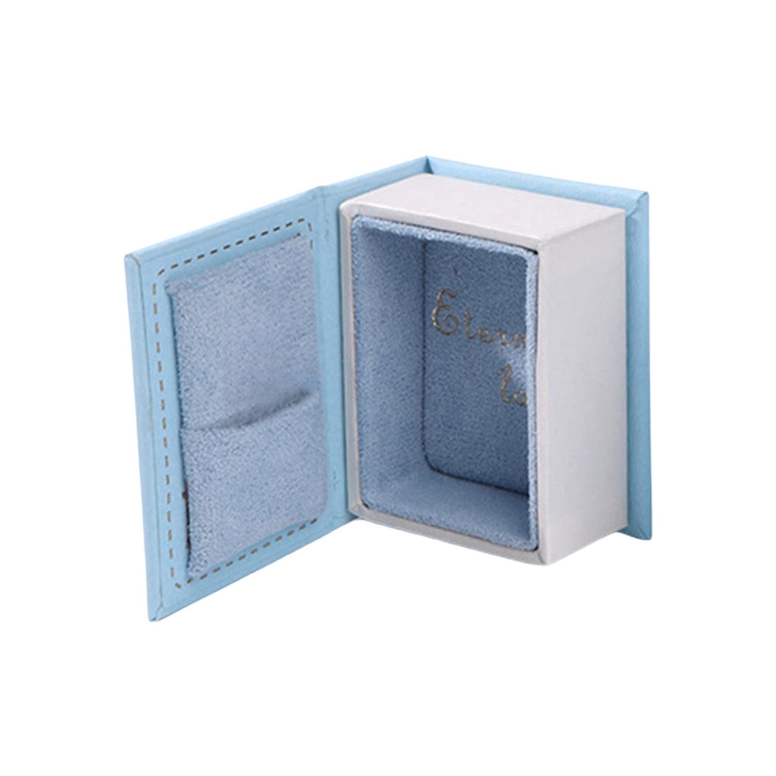 Maxtonser Vintage Book Shaped Jewelry Storage Box Portable for Rings Pendants and Studs Earrings With Magnetic Closure Designs